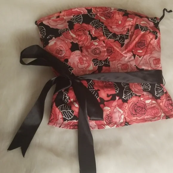 Notice Floral Corset Top Size 4 - Picture 4 of 5